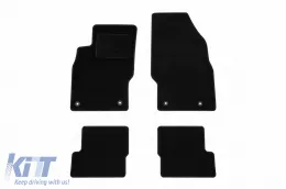 image-1-Textile floor mats by Rigum suitable for Opel Adam 2013-2019, set of 4 pieces, black
