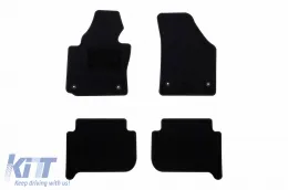 image-70-Textile floor mats by Rigum suitable for Volkswagen Touran 2003-2015, set of 4 pieces, black