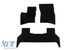 image-76-Textile floor mats by Rigum suitable for Land Rover Defender 110 after 2020, set of 3 pieces, black