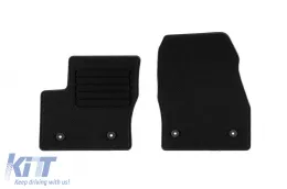 image-1-Textile floor mats by Rigum suitable for Ford Transit Connect after 2019, with 2 seats, set of 2 pieces, black