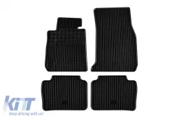 image-33-Specific rubber mats suitable for BMW 3 Series F30, F31 2011-2019, Series 4 F32, F33, F36 after 2013, 4-piece set, black color