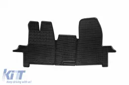 image-8-Specific rubber mats suitable for Ford Tourneo, Transit Custom after 2012, 2 seats, Transit after 2014, 3 seats, 3-piece set, black color