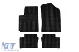 image-32-Specific rubber mats suitable for Kia Picanto after 2011, 4-piece set, black color