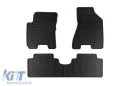 image-51-Specific rubber mats suitable for Hyundai Tucson, Kia Sportage 2004-2012, 4-piece set, black color