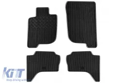 image-56-Specific rubber mats suitable for Mitsubishi L200 after 2007, 4-piece set, black color