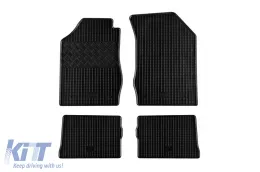 image-3-Specific rubber mats suitable for Renault Clio II after 1998, Thalia I after 2000, Thalia II after 2008, 4-piece set, black color