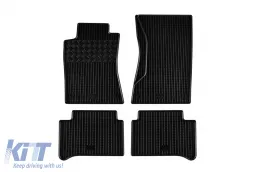 image-51-Specific rubber mats suitable for Mercedes E class W211 2002-2008, W211 2002-2008 4-Matic, 4-piece set, black color