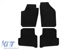 image-78-Specific rubber mats suitable for Skoda Fabia after 2014, 4-piece set, black color