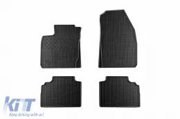image-71-Specific rubber mats suitable for Ford Tourneo, Transit Courier after 2014, 5 seats, 4-piece set, black color
