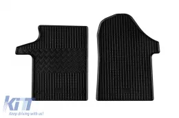 image-72-Specific rubber mats suitable for Mercedes V class W447, Vito after 2014 front, 2-piece set, black color