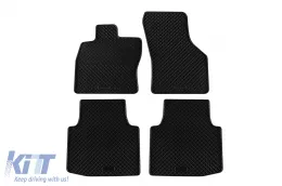 image-4-Specific rubber mats suitable for Skoda Superb after 2015, 4-piece set, black color