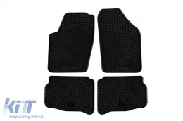 image-18-Specific rubber mats suitable for Skoda Fabia 2000-2007, 4-piece set, black color