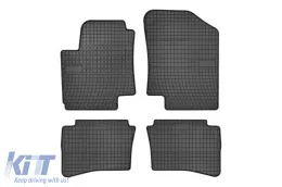image-65-Specific rubber mats suitable for Hyundai i20 2008-2014, 4-piece set, black color from Frogum El Toro series