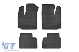 image-35-Specific rubber mats suitable for Fiat Doblo 2001-2008, 5 seats, 4-piece set, black color from Frogum El Toro series