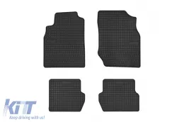 image-79-Specific rubber mats suitable for Nissan Almera N16 2000-2006, 4-piece set, black color from Frogum El Toro series