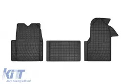 image-27-Specific rubber mats suitable for Renault Master 1997-2010, 3-piece set, black color from Frogum El Toro series