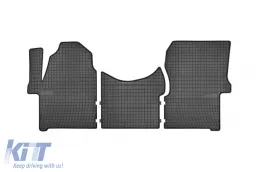 image-31-Specific rubber mats suitable for Frogum El Toro series for Mercedes Sprinter, VW Crafter after 2006, 3-piece set, black color