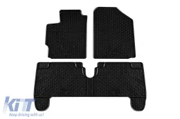 image-50-Rubber mats Gumarny Zubri suitable for Toyota Yaris 2006-2020, 4-piece set, black color