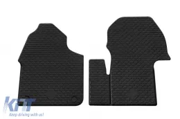image-65-Rubber mats Gumarny Zubri suitable for Mercedes Sprinter W907 after 2018 AWD or RWD, 2-piece set, black color