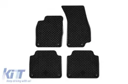 image-79-Rubber mats Gumarny Zubri suitable for Audi A8 D5, A8 D5 Hybrid after 2018, short wheelbase, 4-piece set, black color