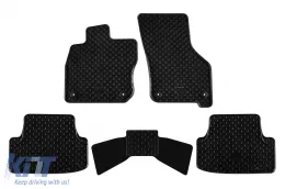 image-2-Rubber mats Gumarny Zubri suitable for Volkswagen Golf VIII Hybrid hatchback after 2020, 5-piece set, black color