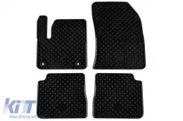 image-6-Rubber mats Gumarny Zubri suitable for Citroen e-C4 after 2021, Peugeot 2008 EV versions after 2020, 4-piece set, black color