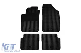 image-72-Rubber mats Gumarny Zubri suitable for Alfa Romeo Giulietta after 2010, Fiat Bravo 2007-2014, Stilo 2001-2007, Lancia Delta 2007-2014, 4-piece set, black color