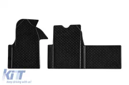 image-2-Rubber mats Gumarny Zubri suitable for Opel Movano, Renault Master 1999-2009, Nissan NV400 after 2011, 3-piece set, black color