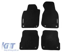 image-29-Textile floor mats from the Horizon series by Frogum suitable for Audi A6 C5 1997-2004, set of 4 pieces, black