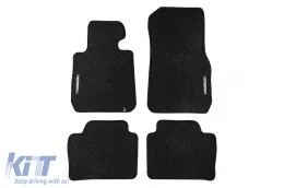 image-37-Textile floor mats from the Horizon series by Frogum suitable for BMW 3 series F30 sedan, F31 estate 2011-2018, set of 4 pieces, black