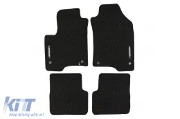 image-52-Textile floor mats from the Horizon series by Frogum suitable for Fiat Panda hatchback after 2011, set of 4 pieces, black