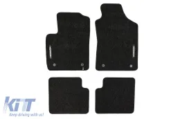 image-54-Textile floor mats from the Horizon series by Frogum suitable for Fiat 500, Fiat 500C after 2007, set of 4 pieces, black