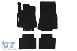 image-75-Textile floor mats from the Horizon series by Frogum suitable for Mercedes B class W245 2005-2011, set of 4 pieces, black