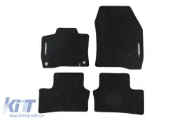 image-4-Textile floor mats from the Horizon series by Frogum suitable for Peugeot e-308 after 2021, set of 4 pieces, black