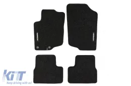 image-6-Textile floor mats from the Horizon series by Frogum suitable for Peugeot 207 2006-2012, set of 4 pieces, black