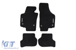 image-44-Textile floor mats from the Horizon series by Frogum suitable for Skoda Yeti 2009-2018, Seat Leon 2005-2012, Seat Toledo 2004-2009, set of 4 pieces, black
