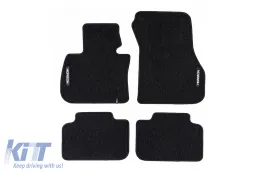 image-60-Textile floor mats from the Horizon series by Frogum suitable for BMW 2 series F45, X1 F48 2014-2022, set of 4 pieces, black