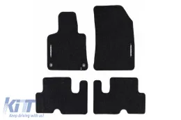 image-63-Textile floor mats from the Horizon series by Frogum suitable for Citroen C4 Picasso, C4 Spacetourer 2013-2019, set of 4 pieces, black