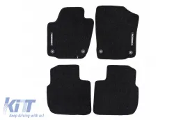 image-25-Textile floor mats from the Horizon series by Frogum suitable for Skoda Rapid, Rapid Spaceback, Seat Toledo 2012-2019, set of 4 pieces, black