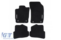 image-8-Textile floor mats from the Horizon series by Frogum suitable for Audi A1 8X 2010-2018 3-door hatchback, A1 Sportback 8X 2012-2018 5-door hatchback, set of 4 pieces, black
