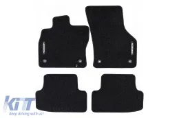image-10-Textile floor mats from the Horizon series by Frogum suitable for Audi A3 sedan after 2020, set of 4 pieces, black