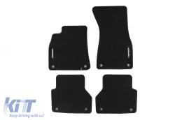 image-14-Textile floor mats from the Horizon series by Frogum suitable for Audi A7 Sportback after 2018, set of 4 pieces, black