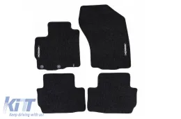 image-28-Textile floor mats from the Horizon series by Frogum suitable for Citroen C-Crosser 2007-2012, Peugeot 4007 2007-2012, set of 4 pieces, black