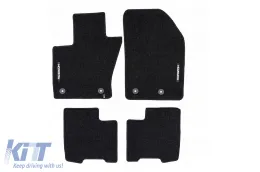 image-63-Textile floor mats from the Horizon series by Frogum suitable for Fiat 500X 2018-2024, set of 4 pieces, black