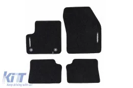 image-40-Textile floor mats from the Horizon series by Frogum suitable for Fiat 600E after 2023, set of 4 pieces, black