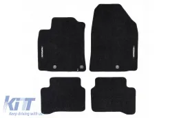 image-55-Textile floor mats from the Horizon series by Frogum suitable for Hyundai IONIQ 2016-2022, set of 4 pieces, black