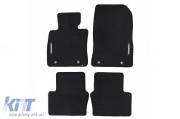 image-70-Textile floor mats from the Horizon series by Frogum suitable for Mazda 2 after 2014, set of 4 pieces, black