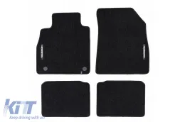 image-4-Textile floor mats from the Horizon series by Frogum suitable for Nissan Micra K14 2016-2022, set of 4 pieces, black