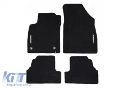 image-10-Textile floor mats from the Horizon series by Frogum suitable for Opel Mokka A, Chevrolet Trax 2012-2019, set of 4 pieces, black