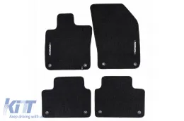 image-64-Textile floor mats from the Horizon series by Frogum suitable for Volvo S60 after 2018, set of 4 pieces, black